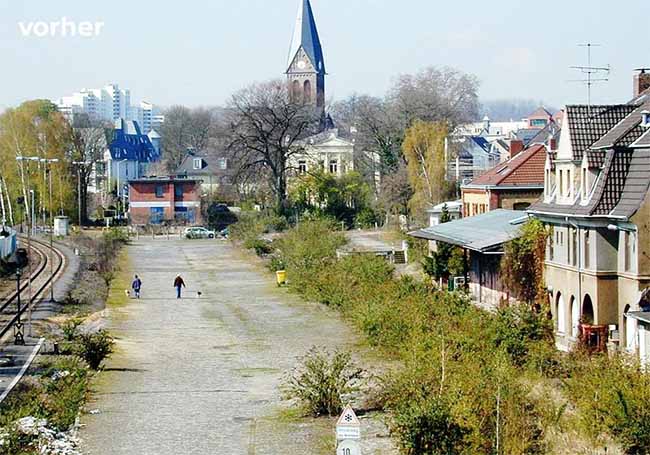 Alter Bahnhof Gelände vom Stellwerk aus VORHER