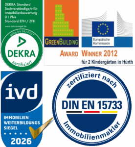 Auszeichnung EU IVD DIA Zertifizierung immobilienmakler projektentwicklung hardy fuß, DEKRA Sachverständiger für Immobilienbewertung Frechen Köln West 2026