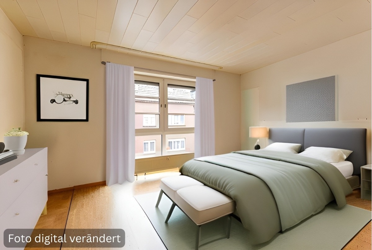 Schlafzimmer (Foto digital verändert)