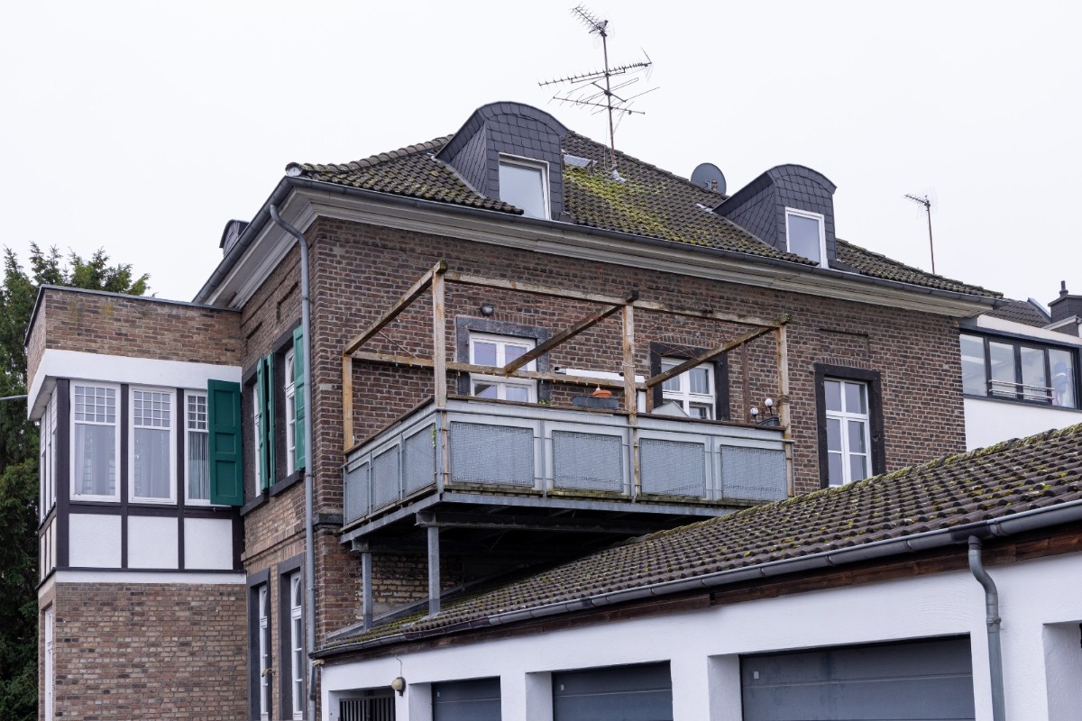 Terrasse von unten
